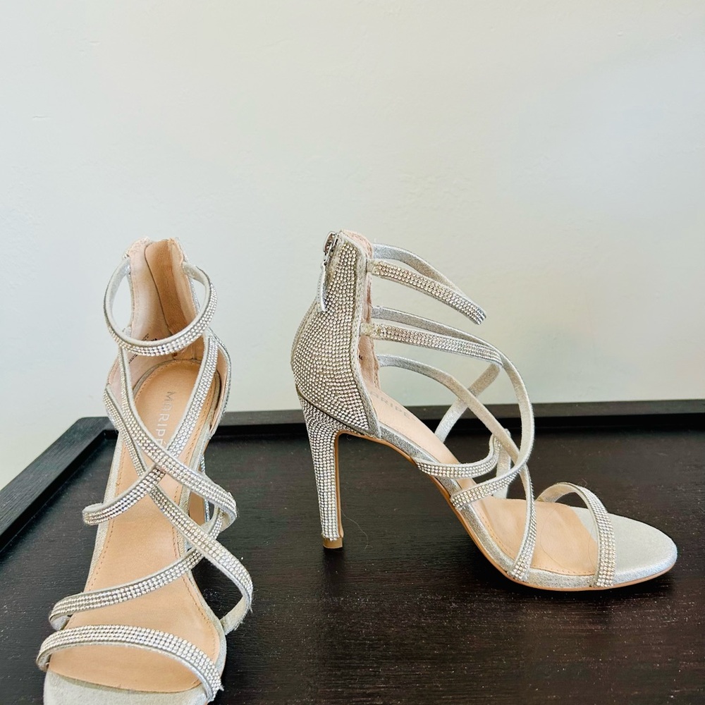Rhinestone Shoes Maripe’ Heeled Sandals